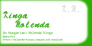 kinga molenda business card